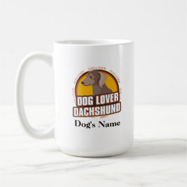 Personalisierter Hund über Dackel Hunde Rasse Kaffeetasse
