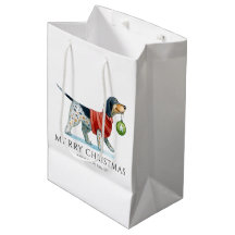 Personalisierter Hund Wasserfarben Weihnachten