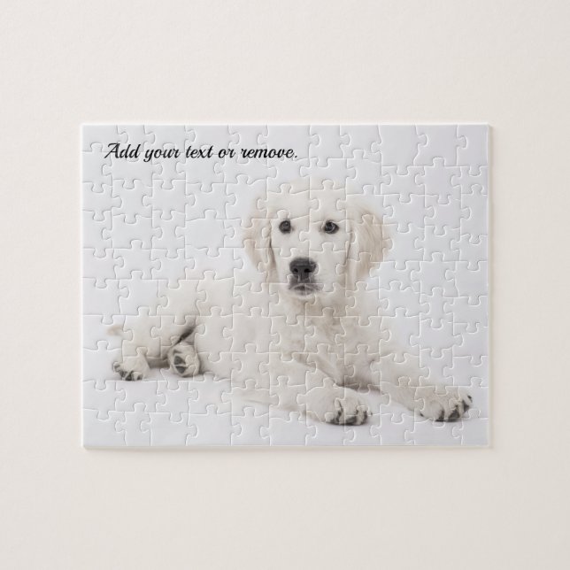 Personalisierter Hundehund aus Portrait, Goldhund, (Horizontal)