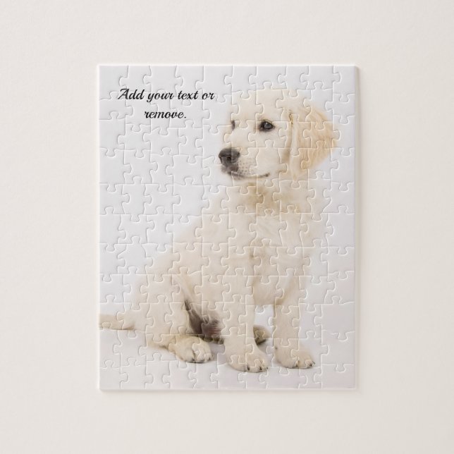 Personalisierter Hundehund aus Portrait, Goldhund, (Vertikal)