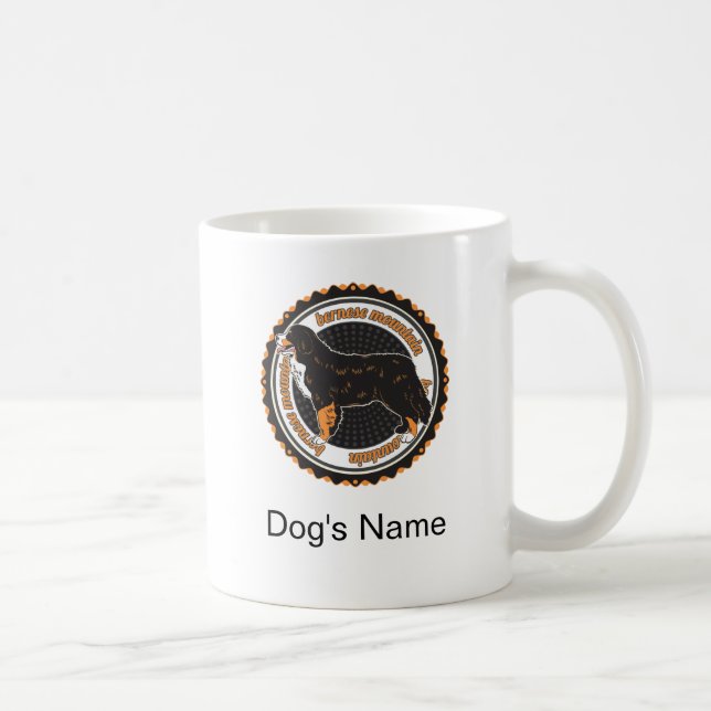 Personalisierter Hundehund Bernese Kaffeetasse (Rechts)