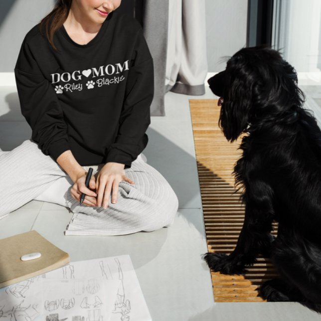 Personalisierter Hundename Mama-Geschenk Sweatshirt (Von Creator hochgeladen)