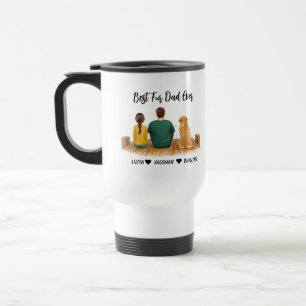 Personalisierter Hundepapa Bester Hundepapa über Reisebecher