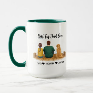 Personalisierter Hundepapa Bester Hundepapa über Tasse
