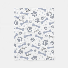 Personalisierter Hundeschuh Fleecedecke