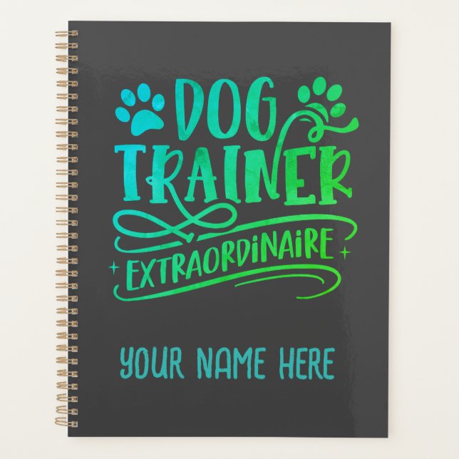 Personalisierter Hundetrainer Planer (Vorderseite)