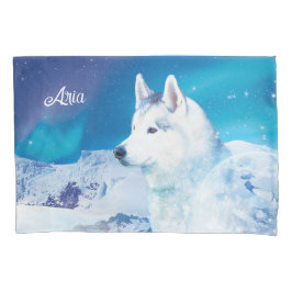 Personalisierter Husky-Hund Kissenbezug