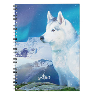 Personalisierter Husky-Hund Notizblock