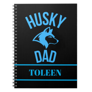 Personalisierter Husky-Vater, Hund-Vater Notizblock