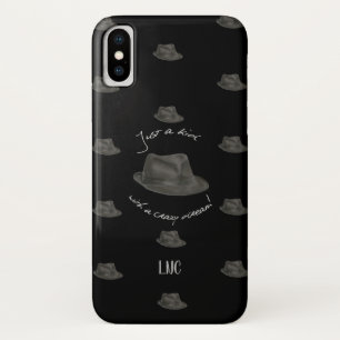 Personalisierter Hut für Leonard (Schwarzes) iPhone X Hülle