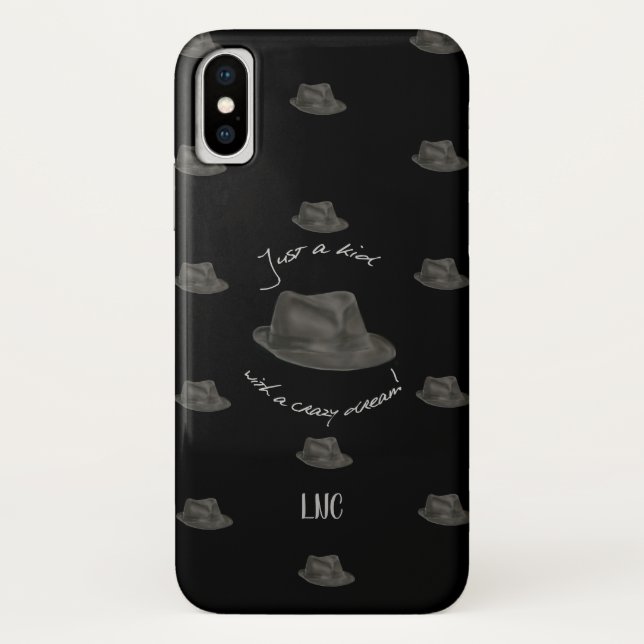 Personalisierter Hut für Leonard (Schwarzes) Case-Mate iPhone Hülle (Rückseite)