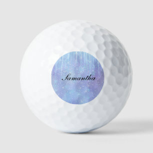 Personalisierter Icicle Snowflake Kristallname Golfball