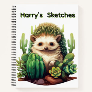 Personalisierter Igel Notizbuch