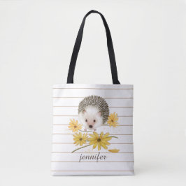 Personalisierter Igel Tote Tasche