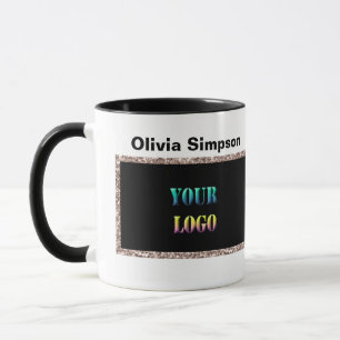 Personalisierter Ihr Logo Text Platz Name Unterneh Tasse