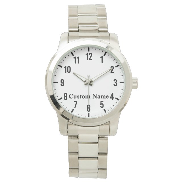 Personalisierter Individuelle Name Armbanduhr (Vorderseite)