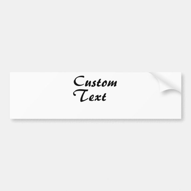 Personalisierter individuelle Name Autoaufkleber (Vorne)