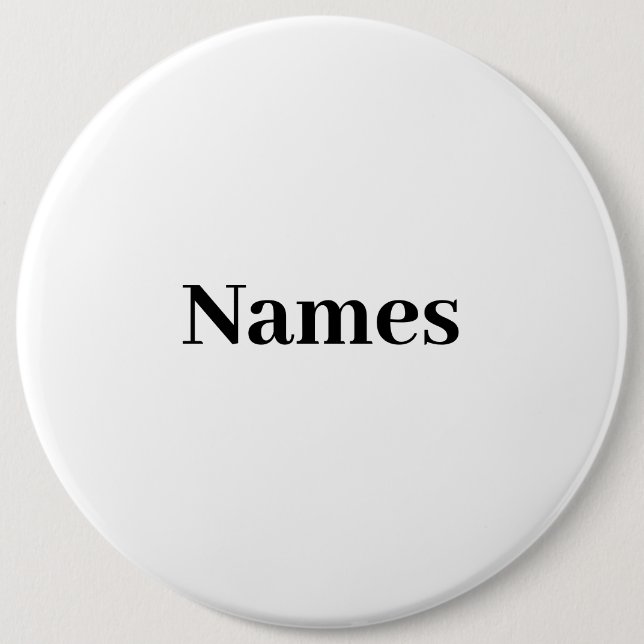 Personalisierter individuelle Name Button (Vorderseite)
