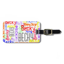 Personalisierter Individuelle Name Collage farbenf