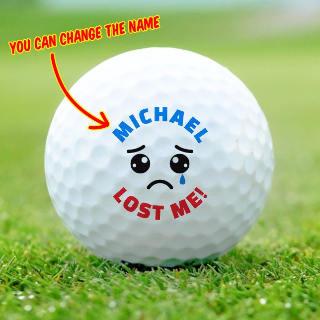 Personalisierter Individuelle Name Funny Love Golf Golfball (Von Creator hochgeladen)