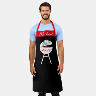 Personalisierter Individuelle Name Grill Koch Männ Schürze