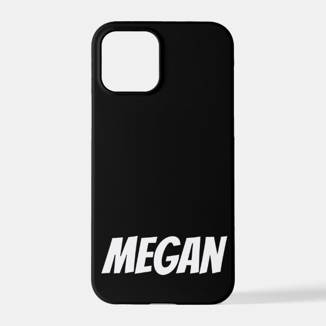 Personalisierter Individuelle Name Minimale iPhone iPhone 12 Pro Hülle (Rückseite)