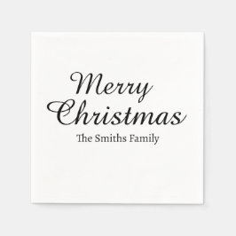 Personalisierter Individuelle Name Moderne frohe W Serviette