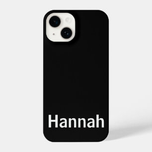Personalisierter Individuelle Name Moderner Minima iPhone 14 Hülle