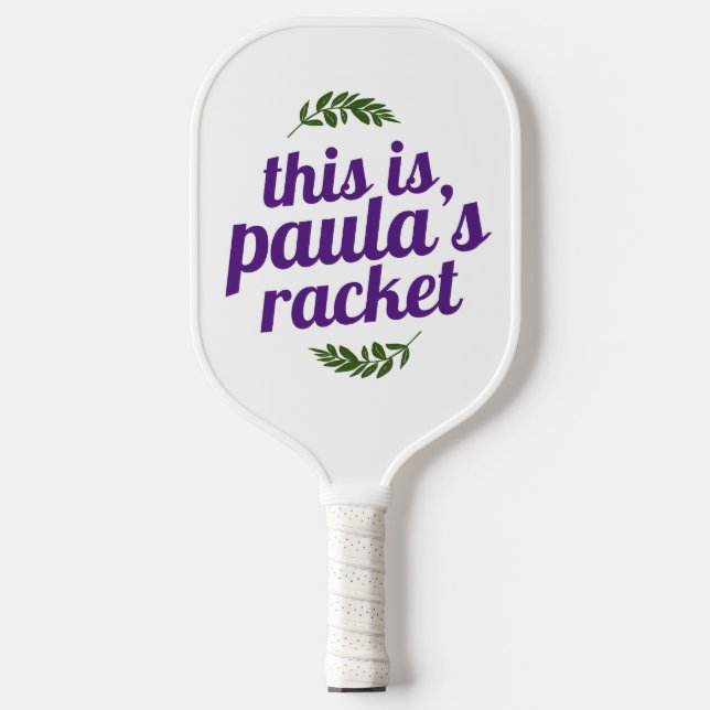 Personalisierter Individuelle Name Pickleball Rack Schläger (Vorderseite)