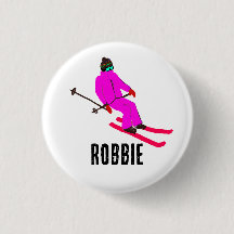 Personalisierter Individuelle Name Retro Pink Skie