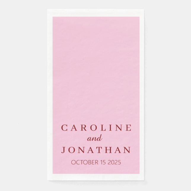Personalisierter Individuelle Name Stilvolle moder Serviette (Vorderseite)