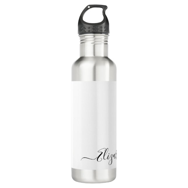 Personalisierter individuelle Name tumbler Elizabe Edelstahlflasche (Vorderseite)