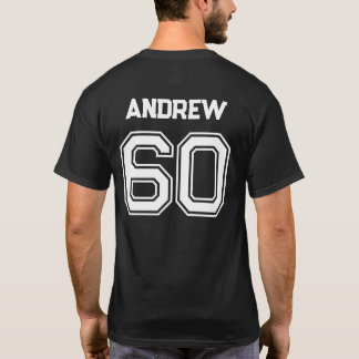 Personalisierter Individuelle Name und Anzahl T-Shirt
