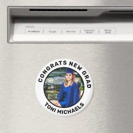 Personalisierter Individuelle Name und Foto Abschl Magnet