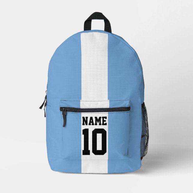 Personalisierter individuelle Name und Nummer Arge Bedruckter Rucksack (Vorderseite)