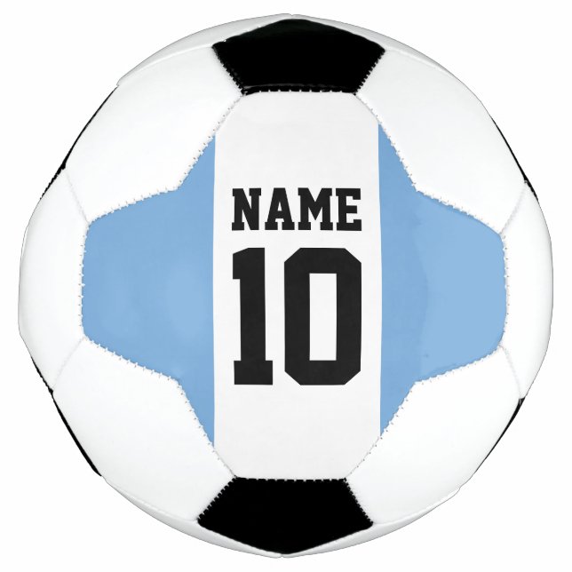 Personalisierter individuelle Name und Nummer Arge Fußball (Vorderseite)