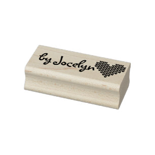Personalisierter Individuelle Name von gegossenem  Gummistempel