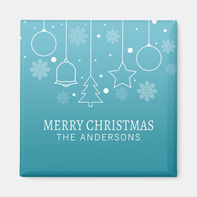 Personalisierter Individuelle Name Weihnachten | M Magnet (Vorne)