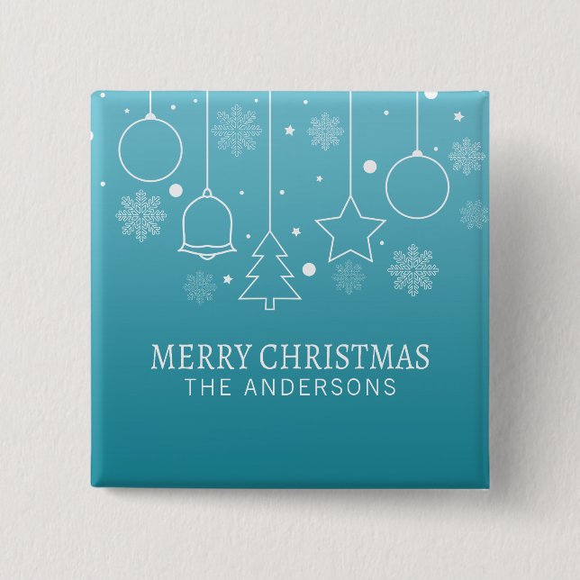 Personalisierter Individuelle Name Weihnachten | S Button (Vorderseite)