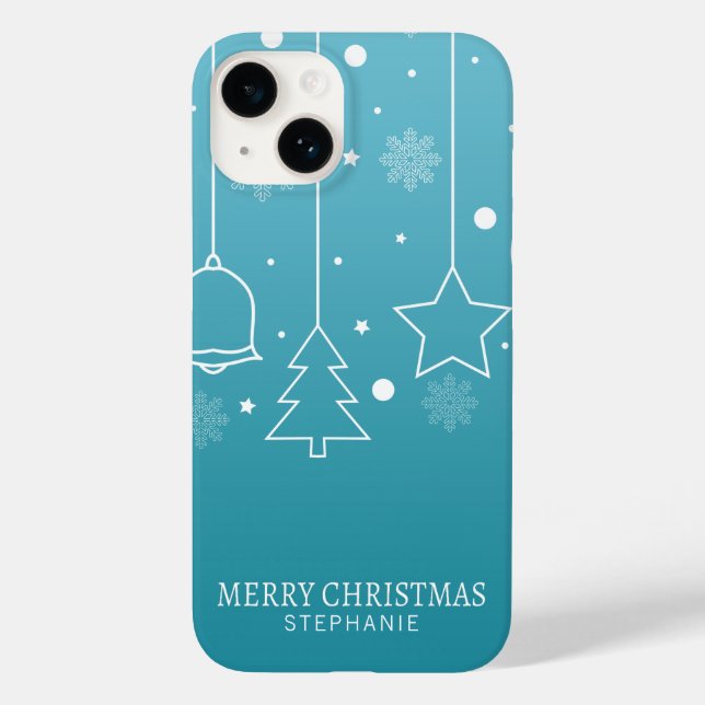 Personalisierter Individuelle Name Weihnachten | T Case-Mate iPhone 14 Hülle (Rückseite)