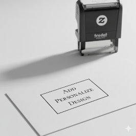 Personalisierter individueller 1,8" x 0,65" permastempel
