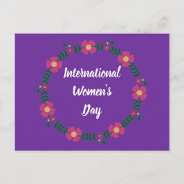 Personalisierter internationaler Frauentag Postkarte