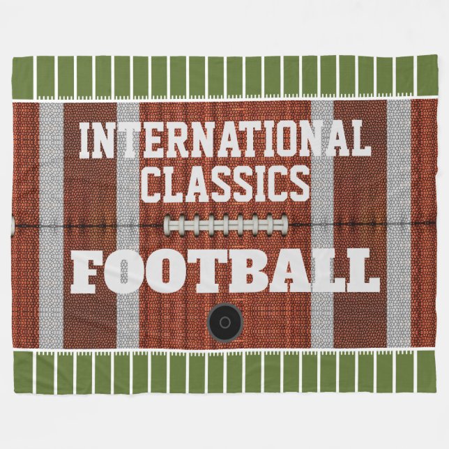 Personalisierter internationaler Klassiker Fleecedecke (Vorderseite (Horizontal))