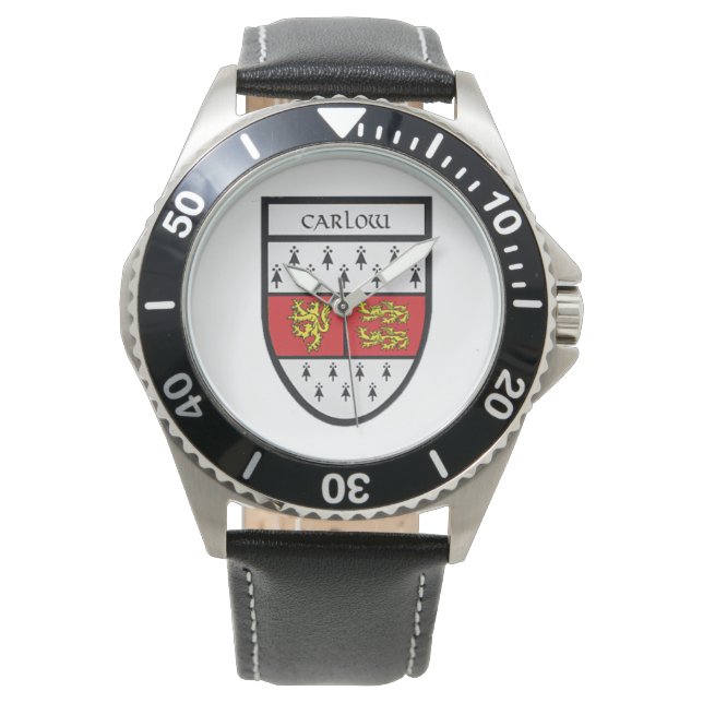 Personalisierter irischer Landkreis Herren Uhren C (Vorderseite)