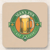 Personalisierter irischer Pub-Untersetzer - benutz