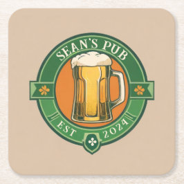 Personalisierter Irish Pub Untersetzer Kundenname