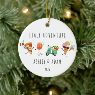 Personalisierter Italien-Urlaub Weihnachtsschmuck