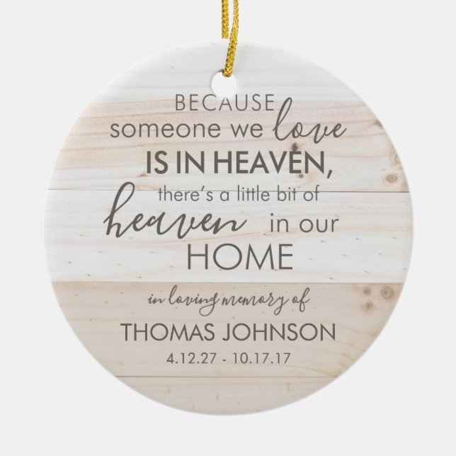 Personalisierter Jemand in der Keramik Ornament (Vorne)