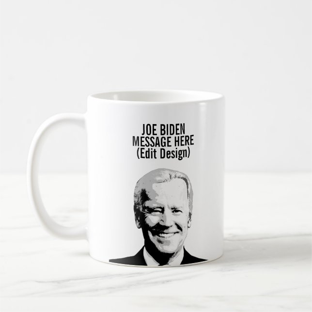 Personalisierter Joe Biden Kaffeetasse (Links)