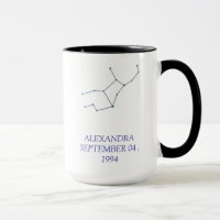 Personalisierter Jungfrau-Sternbild-Becher - Indiv